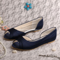 Wedopus Ballet Flat Wedding Shoes Navy